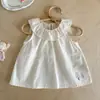 Conjunto de verano para niñas 2026 nuevo elegante único hermoso vestido de verano para niñas pequeñas, conjunto de dos piezas súper lindo para bebés