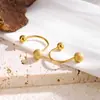 Amazon Transfronterizo Geométrico Redondo Esmerilado de Gama Alta Clavos para Hélice en Forma de C Diseño Espiral Simple Clavos para Cartílago en Forma de U