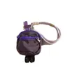 Mochila Pequeña Morada Nueva Sombrero Billetera para Monedas Correa para el Cuello Funda para Teléfono Correa de Muñeca Dibujo Animado Colgante para Guardar Llaves Femenino