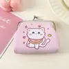 Linda Caricatura Gato Durazno Billetera para Monedas Bolsa Sorpresa Mini Bolsita para Monedas Bolsa de Almacenamiento para Auriculares Labial Muñeco de Máquina de Garra Regalo