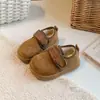 2026 Novos Sapatos de Algodão para Crianças Inverno Mais Veludo Quente Meninos Solado Macio Antiderrapante Sapatos Infantis Velcro Meninas Sapatos de Inverno