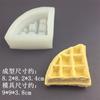 Molde Retangular de Silicone para Waffle Molde para Gesso Resina Molde de Silicone para Assar Bolo Mousse Pão Waffle