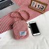 Bolsa pequeña de terciopelo al por mayor para mujer, nuevo estilo coreano, moda ins, versátil, bandolera de pana, mochila casual simple