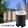 Puede reemplazar la fuente de luz lámpara subterránea GU10 exterior jardín paisaje iluminación impermeable lámpara de suelo acero inoxidable lámpara subterránea led
