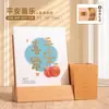 Calendário de Mesa de Madeira Estilo Chinês Criativo 2027 Logo Personalizado Novo Ornamento de Mesa Calendário do Ano do Carneiro Conjunto com Caixa de Presente