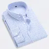 Exportación Transfronteriza Ebay Aliexpress Amazon Camisa de Manga Larga para Hombre Estilo Coreano Ajustada Tendencia Casual Camisa a Rayas