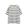 Ropa para Hombre Beijie 2026 Verano Nueva Camiseta Rayada de Bloques de Color Tendencia para Hombre Cuello Solapa Manga Corta Camiseta de Media Manga