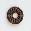Manualidades para Joyería de Madera Accesorios Corte Láser por Computadora Madera Maciza Agujero Único Girasol Pendientes Huecos Joyería para Orejas