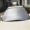 Parasol universal para parabrisas delantero de coche, tela con revestimiento plateado, protector solar, se puede usar para imprimir logo promocional