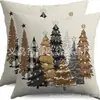 Serie de decoraciones navideñas para árboles de Navidad de Amazon transfronteriza: almohadas, cojines para el hogar, sofá, dormitorio y sillas