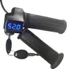 Tela azul grande faca trava guidão de bicicleta elétrica acessórios para bicicleta elétrica guidão de controle de velocidade guidão acelerador
