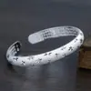 Artículos genuinos pulsera abierta estrella de plata bañada en cobre flor de coche corazón de dama pulsera de sutra moda alto Joker ventas directas de fábrica