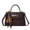 Bolsa Vintage de Nicho para Mulheres 2026 Elegante Bolsa Kelly de Retalhos em Camurça para o Dia a Dia Bolsa de Ombro Transversal