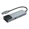 Placa de Som Óptica Externa USB Seis-em-Um Canal 5.1 7.1 Multifuncional Liga de Alumínio com Placa de Som de Mixagem Karaoke Ao Vivo