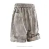 Shorts Tie-Dye para Hombre, Nuevo Estilo de Verano, Delgados y Frescos, Estilo Americano Sueltos Casuales de Cinco Puntos Pantalones Deportivos, Sensación de Hielo Blanco