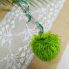 Planta Verde de Simulación Clavel Verde Venta Caliente Transfronteriza Sensación de Cosquilleo Clavel Falso Plástico Flor Falsa Bola de Pelo Verde Decoración de Mesa de Comedor
