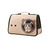 Cápsula espacial portátil para animais de estimação, bolsa de transporte para gatos, bolsa de mão com alça de ombro, mochila para atividades ao ar livre, bolsa para gatos com múltiplos furos ventilados e respiráveis