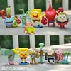 Nuevo Modelo Hecho a Mano Periférico de Bob Esponja Gusano Pequeño Estrella Paida Hermano Calamardo Jefe Cangrejo Muñeca Muñeca Pequeños Adornos