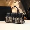 2024 Nuevo Estilo Bolsa Atmosférica Funda Patrón Cocodrilo Bolso de Madre de Mediana Edad Moderno con Texto Personalizado Bolso Cruzado para Mujer