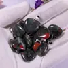 Puesto Ambulante Suministro Colgante Natural de Ágata de Cuarzo Rosa con Forma de Corazón Colgante de Collar Corazón Melocotón Joyería para Hombres y Mujeres Venta al por Mayor Accesorios de Corazón