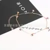 Moda Coreana Tobillera Chapada en Oro Rosa para Mujer Borla Campana Pequeña Color Oro Accesorios para Tobillera Joyería para Estudiantes Regalo