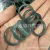 Anillo de jadeíta A natural, anillo de jadeíta verde aceituna, anillo delgado para hombres y mujeres, par de anillos de jade para parejas