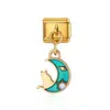 Pulsera Colgante Collar Serie Banderas Nacionales Transfronterizas Módulo Estilo Italiano Corazón Zodiaco Collar Anillo Pulsera