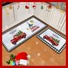 Alfombrilla de Cocina Navideña Absorbente Alfombrilla de Piso Absorbente de Aceite Juego de Alfombrillas Largas Antideslizantes Alfombrilla para Puerta de Entrada Venta al por Mayor Vestíbulo del Hogar