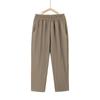 Pantalones de Mamá Verano Delgados Cintura Alta Seda Hielo Pantalones Nueve Puntos Pantalones para Mujeres de Mediana Edad y Mayores Pantalones Casuales Rectos Holgados Verano