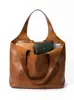 Bolso Tote de Piel Suave Vintage para Mujer, Bolso de Hombro de Gran Capacidad para el Trabajo, Bolso de Mano Simple de Gama Alta Europeo y Americano