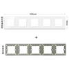 Accesorios de enchufe de interruptor de pared tipo 86 transfronterizos, marco de vidrio blanco y 52 módulos funcionales se pueden combinar libremente