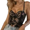 AliExpress Pronta Entrega Europeu Americano Preto Sexy com Tiras Renda Estruturado Bustier Modelador de Cintura Controle de Barriga Top Modelador Feminino