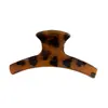 Pinza para el Cabello de Color Carey de Gama Alta con Estampado de Leopardo, Elegante Pasador de Celebridad de Internet, Accesorio para el Cabello para Recogido en la Parte Posterior de la Cabeza, Pinza de Tiburón, Modelo Nuevo