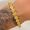 Pulseira de Aço Titânio com Pedras de Zircônia para Mulheres, Joia Aberta Antidescoloração, Galvanoplastia a Vácuo Antidescoloração, Sucesso de Vendas Transfronteiriço