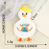 Lindo y Adorable Peluche de Dibujos Animados Patito Blanco Pequeño Directo del Fabricante En Stock Decoración de Caja Accesorio para Ropa Parche de Tela
