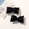 Acessórios de Laço Tridimensional de Couro com Lantejoulas e Enchimento de Algodão Bonitos e Modernos Acessórios de Cabelo DIY Acessórios de Broche para Roupas