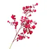 Nova Planta Verde Flor Artificial Flor de Carambola Casamento Casamento Flor Falsa Decoração Casa Buquê Artesanal Enfeites Atacado