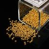 Cuentas de oro y plata del Tíbet no se decoloran cobre plateado oro de 18k cuentas pequeñas de oro y plata pulsera de cuentas redondas collar materiales hechos a mano para DIY