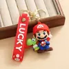 Llavero Nuevo Super Mario Transfronterizo Llavero de Coche para Niños y Niñas Colgante de Mochila Dibujo Animado Mario Regalo