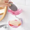 Jabonera Jabonera Colgante de Pared Drenaje Loto Doble Capa Sin Taladro Estante de Almacenamiento Doméstico para Jabón Artefacto Baño