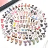 Paquete Mixto de 100 Piezas de Lindos Accesorios de Esmalte para Manualidades de Gato Llavero Pendientes Pulsera Colgantes para Collar Venta Caliente Transfronteriza