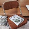 Silla plegable ins retro pana respaldo anticuado silla de comedor estudiante universitario dormitorio universitario dormitorio silla de ordenador taburete