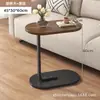 Mesa de centro quadrada pequena lateral para sala de estar em estoque rack de armazenamento simples móvel para cabeceira mesa lateral de luxo leve para sofá