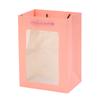 Bolso transparente con ventana vacía para San Valentín, regalo festivo, bolsa de embalaje con flores, bolsa de regalo cuadrada con ventana para muñecas famosas de Internet