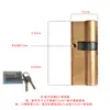 Cilindro de Cerradura Anti-Robo para Puerta de Cobre Puro, Tipo Universal para Uso Doméstico, Cilindro de Cerradura de Cobre para Puerta de Entrada, Cilindro de Cerradura de Repuesto para Puerta Interior de Dormitorio