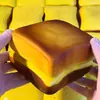 1 pieza - Juguete blando para apretar pan de mantequilla tostada, usado para aliviar el estrés, suave y de recuperación lenta anti-ansiedad