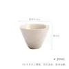 Xícara de Chá Cerâmica Esmaltada Cinza das Dinastias Tang e Song, Parede Fina de Uso Doméstico, Copo Único para Conjunto de Chá Gongfu, Xícara de Chá Simples para Uso Doméstico para Beber Chá