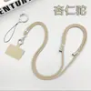 Cordón para teléfono Correa para el cuello Cruzado Ajustable Retráctil Personalizado Creativo Moda Cadena Lanyard Porta Tarjetas/Llaves