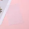 Vendas Diretas Transfronteiriças Adesivos de Pérola Acrílico Semi-Circulares de Fundo Plano 6mm Adesivos de Rosto para Máscaras Europeias e Americanas Artesanato DIY
