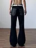 Jeans de mezclilla negros de ajuste limpio para hombre 2026 nuevo estilo americano de alta calle pantalones rectos holgados que estilizan hombre